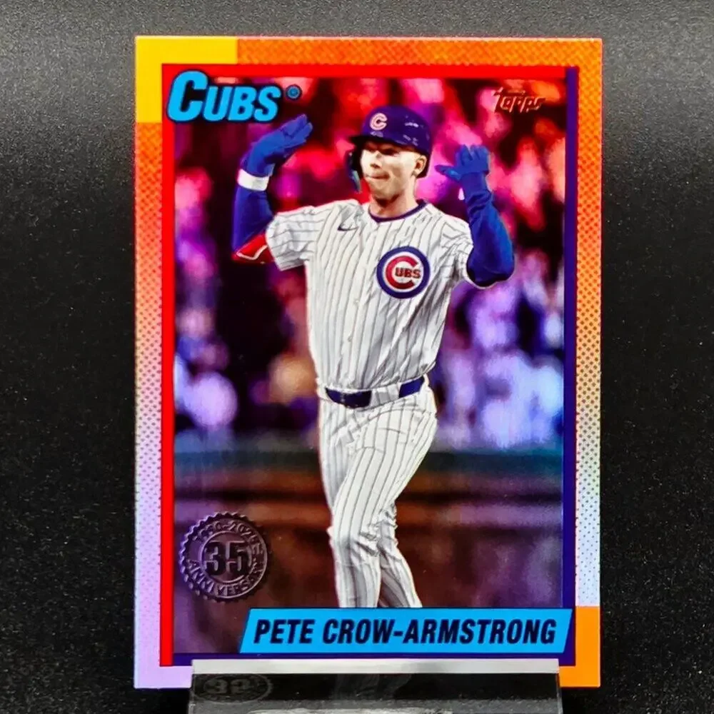 Pete Crow-Armstrong 35th Metallic Blue RC Chicago Cubs Star